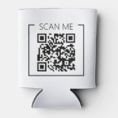 Minimalist QR Code Scan Me Business Blikjeskoeler (Voorkant)