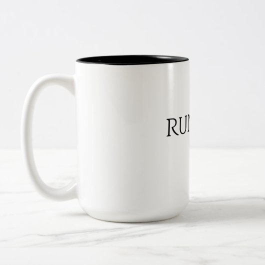 Minimalist Quote Coffee Mug (Gauche)