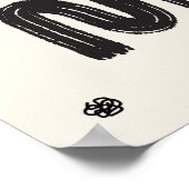 Minimalist Red Cat Silhouette Poster (Hoek)