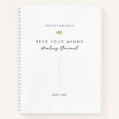 Minimalist Rest Your Wings Healing Journal (Devant)