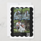 Minimalist Retro Photo Collage Wedding Invitations (Dos)
