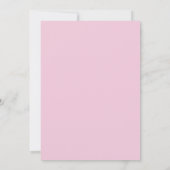 Minimalist Retro Pink Christmas Party Invitation  (Dos)