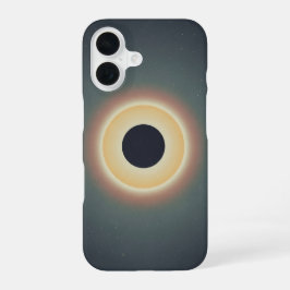 Minimalist Retro Solar Eclipse iPhone 16 Hoesje
