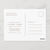 Minimalist RN Nurse Graduation Party Invitation Briefkaart (Achterkant)