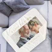 Minimalist Romantic Wedding Anniversary in Gold Sherpa Deken