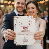 Minimalist Romantic Wedding Invitation