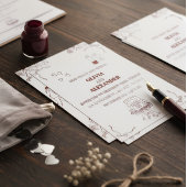 Minimalist Romantic Wedding Invitation Folie Uitnodiging