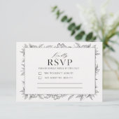 Minimalist RSVP Card | Wedding Response Card |  (Debout devant)