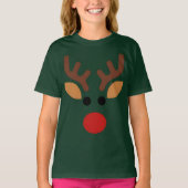 Minimalist Rudolph Reindeer T-shirt (Voorkant)