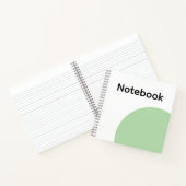 Minimalist Sage Green Notebook Notitieboek (Binnen)