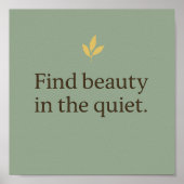 Minimalist Sage Green Poster for Calm Spaces (Voorkant)