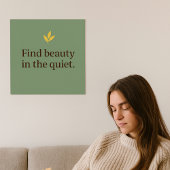 Minimalist Sage Green Poster for Calm Spaces