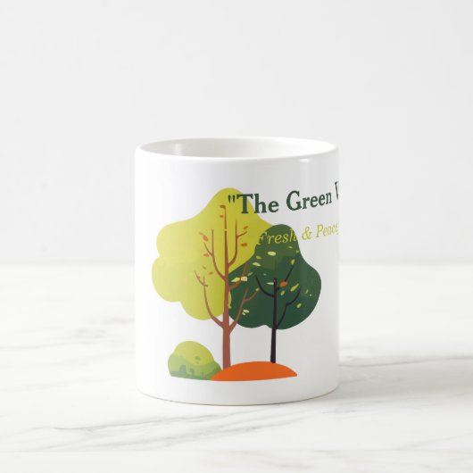 Minimalist Sage Green Tree Classic Mug (Centre)