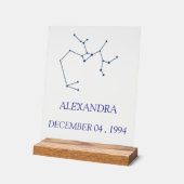 Minimalist Sagittarius Constellation Acrylic Sign (Angle)