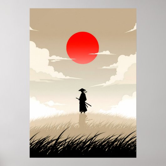 Minimalist Samurai Poster (Voorkant)