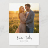 Minimalist Save The Date Card (Devant)