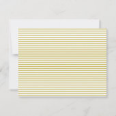 Minimalist Script Yellow Stripe Personalized Name Notitiekaartje (Achterkant)