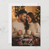 Minimalist Season's Greetings Holiday Kaart (Voorkant)