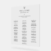 Minimalist Seating Chart Wedding Alphabetical (Angle)