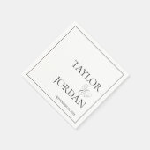 Minimalist Serif Typography Script Wedding Custom Servet (Hoek)