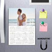 Minimalist Simple 2026 Calendar Photo Magnet