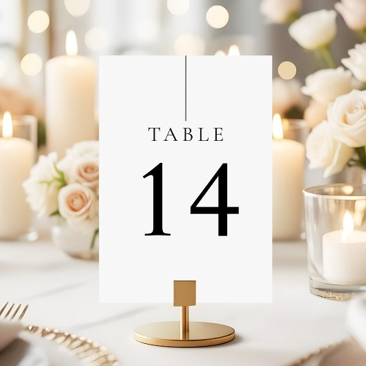 Minimalist Simple Clean Line Modern Wedding Kaart