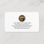 Minimalist Simple Red Lines CEO Founder Visitekaartje (Achterkant)