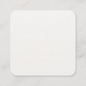 Minimalist simple white customizable wedding informatiekaartje (Achterkant)