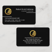 Minimalist Simple White Lines CEO Visitekaartje (Voorkant / Achterkant)