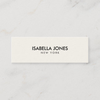 Minimalist Slim Kraft Business Card Mini Visitekaartje