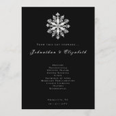 Minimalist Snowflake Wedding | Black Programma (Voorkant)