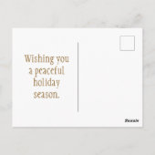 Minimalist Snowy Pine Briefkaart (Achterkant)