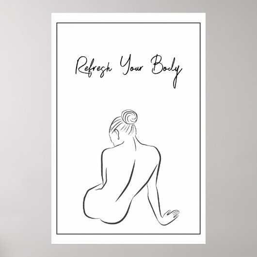 Minimalist Spa Decor Print (Voorkant)