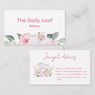 Minimalist Sweet Floral Charming Zacht Ivoor Roze Visitekaartje