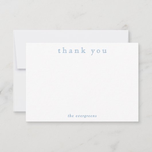 Minimalist Thank You Couples or Family Stationery Notitiekaartje (Voorkant)