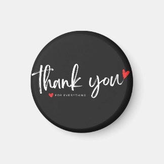 Minimalist Thank You Heart Magnet Magneet