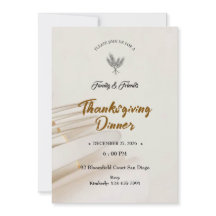 Minimalist Thanksgiving Invitation