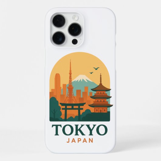 Minimalist Tokyo Japan Travel | Modern  iPhone Hoesje (Achterkant)