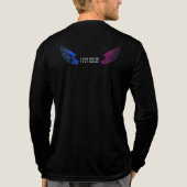 Minimalist _Travel _Design – I_Fly_Solo Tri-Blend Shirt (Achterkant volledig)