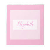 Minimalist typography monogram name  notitieblok (Voorkant)