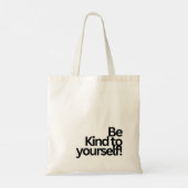 MINIMALIST TYPOGRAPHY QUOTE TOTE BAG (Dos)
