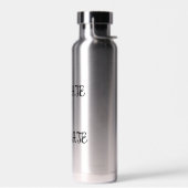 Minimalist Typography Water Bottle - Hydrate Waterfles (Links)
