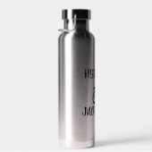 Minimalist Typography Water Bottle - Hydrate Waterfles (Rechts)