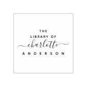 Minimalist uit de bibliotheek van elegant script 	rubberstempel (Afrduk)