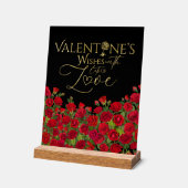 Minimalist  Valentine’s Gold Calligraphy Roses (Angle)