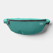 Minimalist Vibrant Blue Monogram Heuptasje (Liggend)