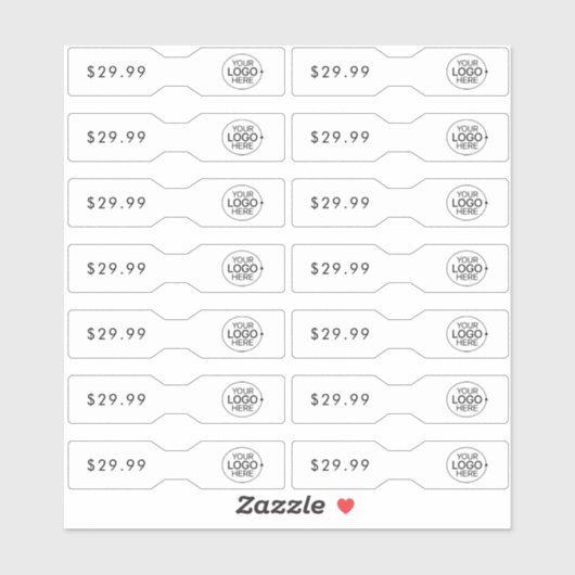 Minimalist Voeg uw Logo sieraden Label Barbell Lab (Vel)