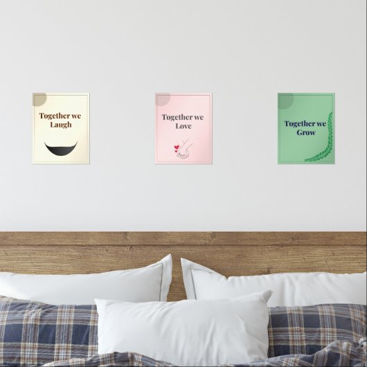 Minimalist Wall Art set of 3 (Chambre à coucher)