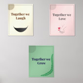 Minimalist Wall Art set of 3 (Recto)