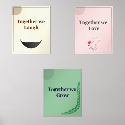 Minimalist Wall Art set of 3 (Recto)